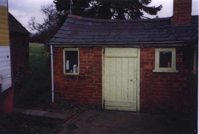 The rear of the cottage